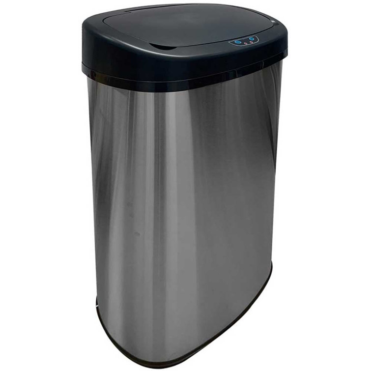 Symple Stuff Hallum Stainless Steel 58 Litre Motion Sensor Rubbish Bin